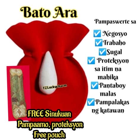 (BATO ARA) Pampasuwerte sa Negosyo at Sugal w/free pouch .